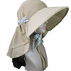 Outdoor UV Protection Sun Hat Beach Hiking Cap Women Wide Brim Hat Foldable Washable